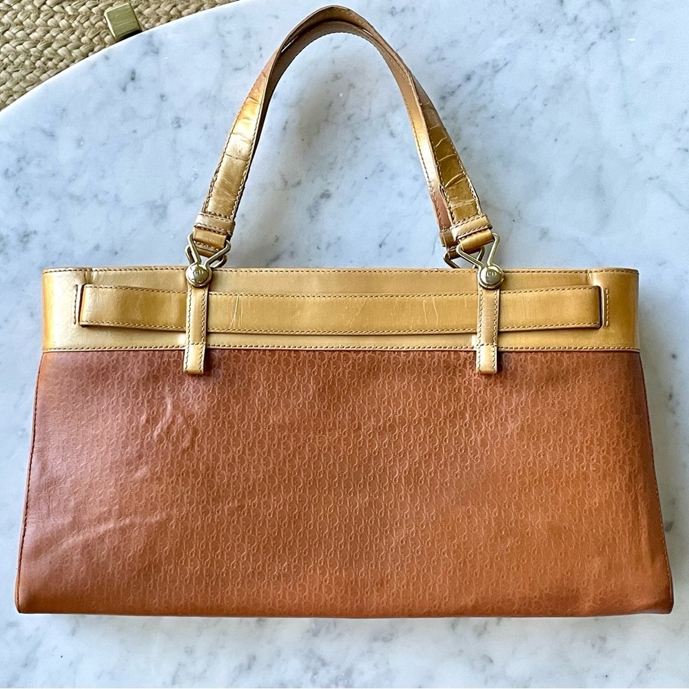 Christian Dior John Galliano Vintage 2001 Belt Bag, gold/orangey tan, GUC - Picture 2 of 16
